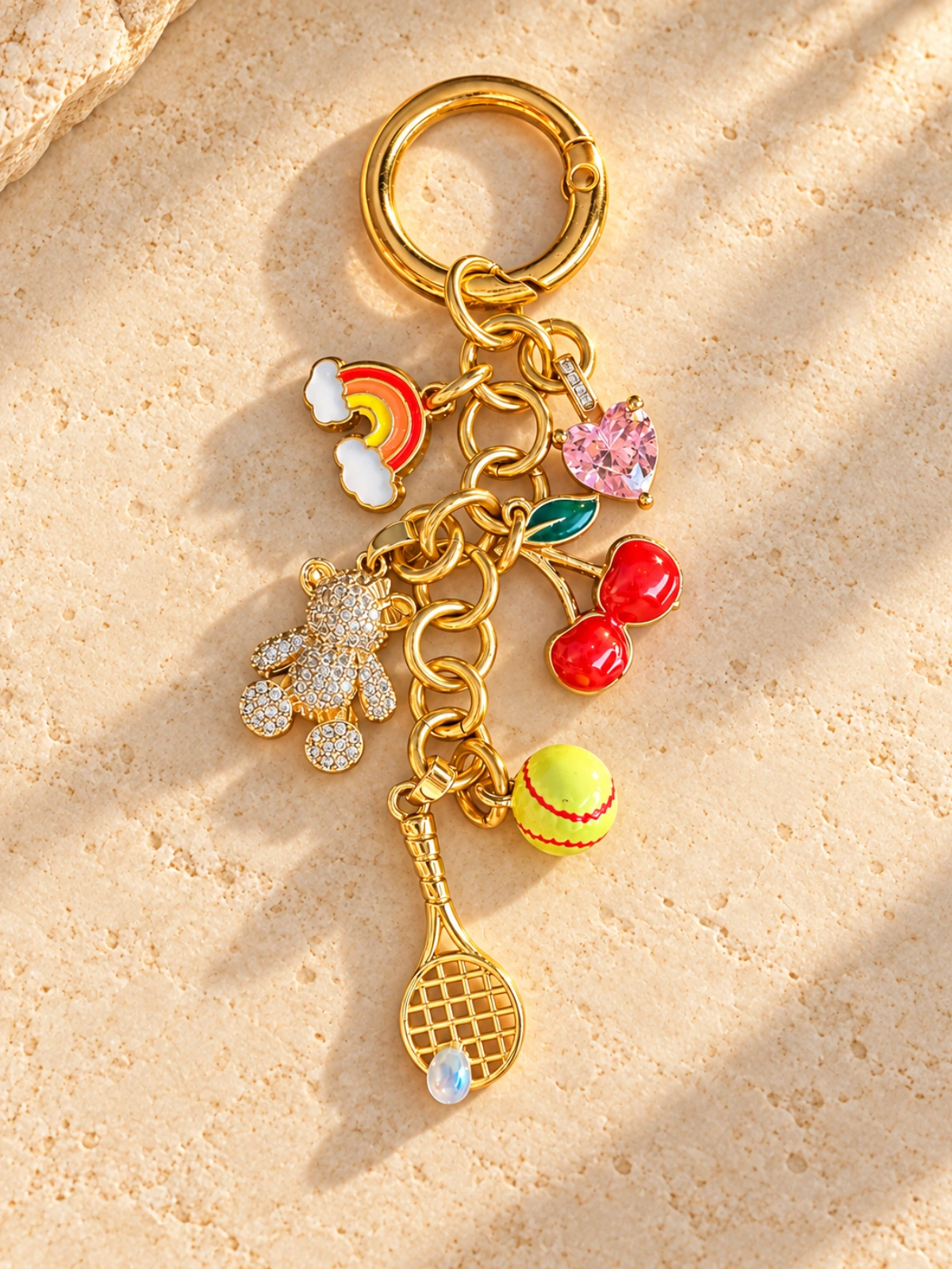 Cherry Serve — Bag Charm Keychain