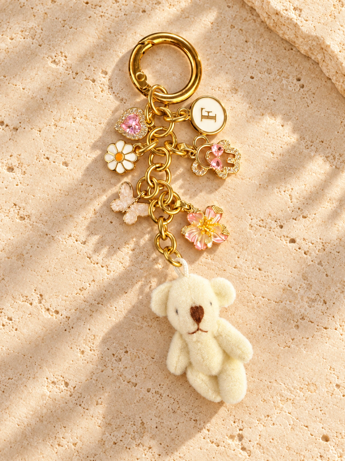 Teddy Bloom — Kişiselleştirilebilir | Bag Charm Keychain